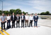 Kicillof inauguró el nuevo Puente Gogna y reforzó el plan contra inundaciones